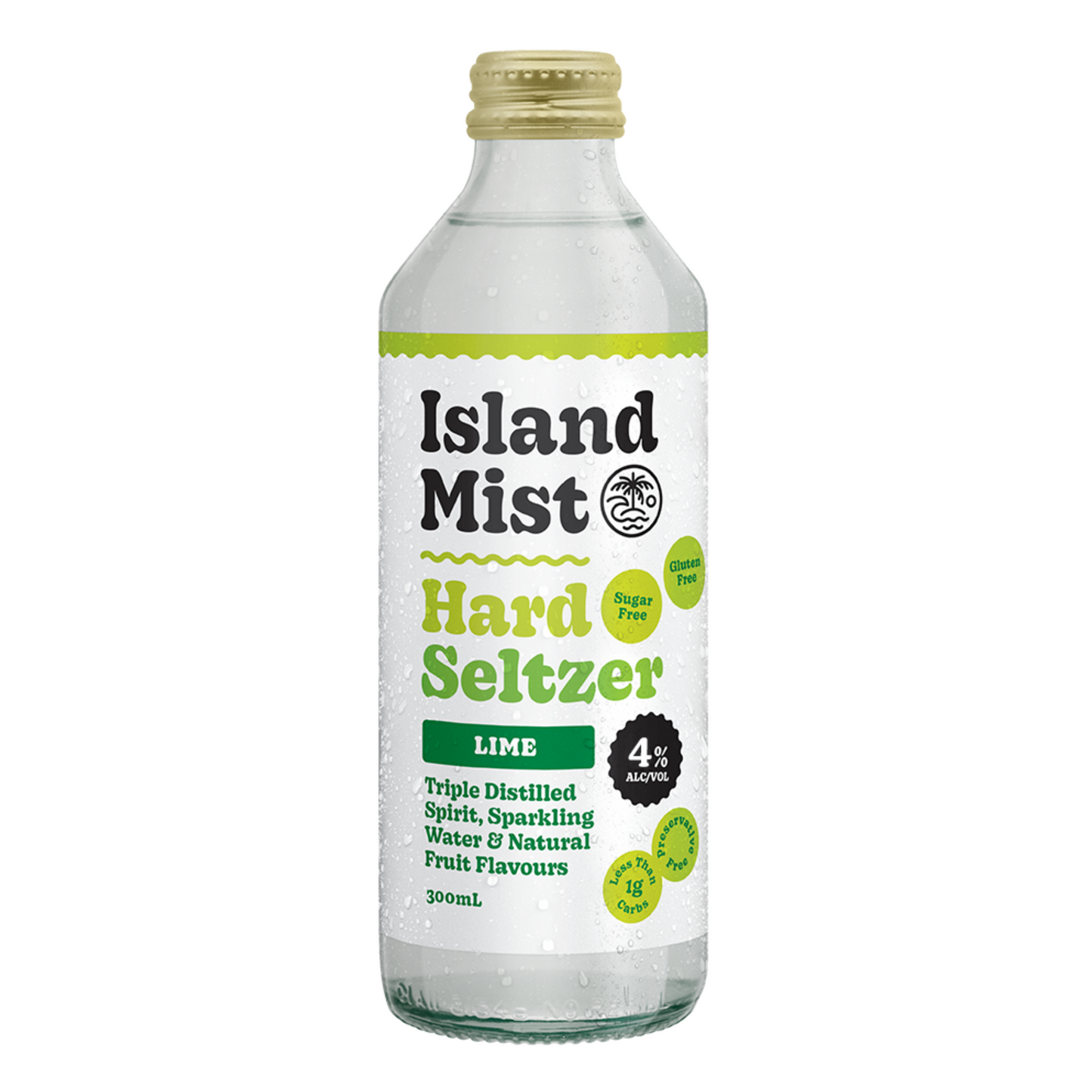 4% Lime - Island Mist® Hard Seltzer - 12 x 300ml