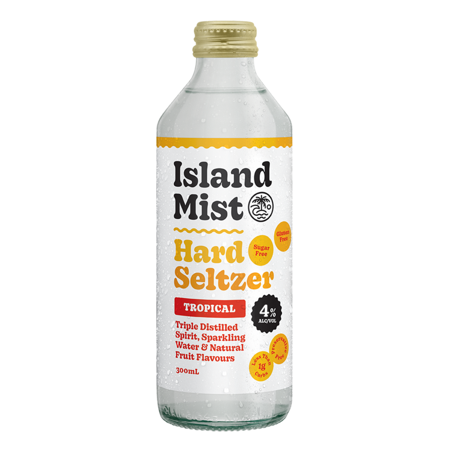 4% Tropical - Island Mist® Hard Seltzer - 12 x 300ml