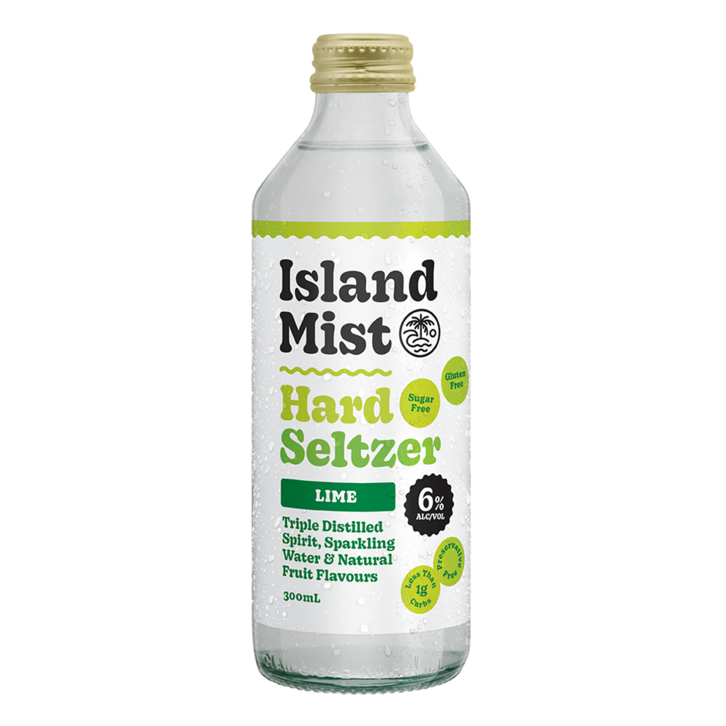 6% Lime - Island Mist® Hard Seltzer - 12 x 300ml