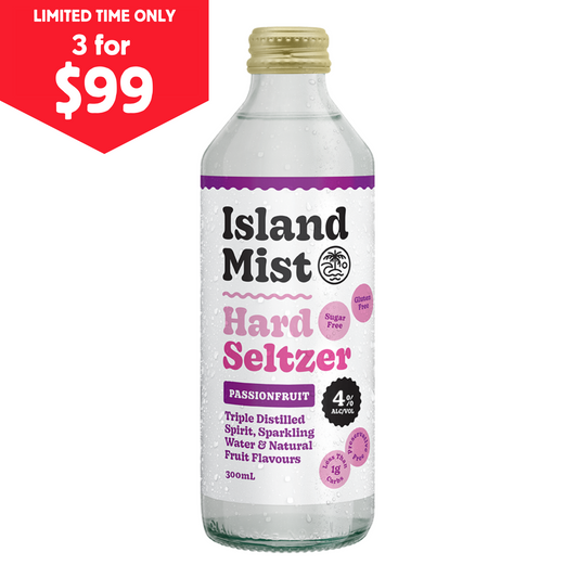 4% Passionfruit - Island Mist® Hard Seltzer - 12 x 300ml