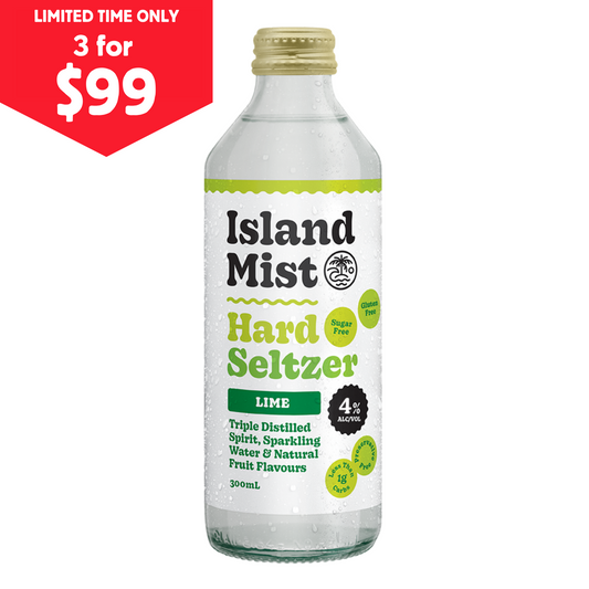 4% Lime - Island Mist® Hard Seltzer - 12 x 300ml