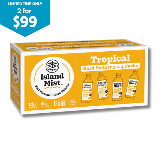 6% Tropical - Island Mist® Hard Seltzer - 12 x 300ml