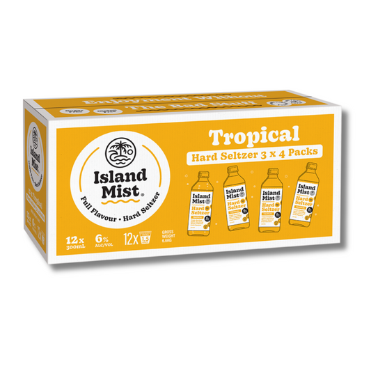 6% Tropical - Island Mist® Hard Seltzer - 12 x 300ml