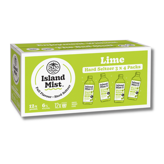 6% Lime - Island Mist® Hard Seltzer - 12 x 300ml